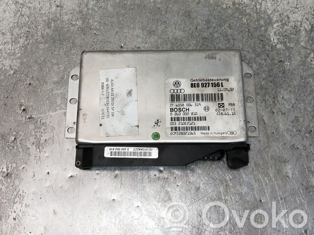 Sterownik / Moduł skrzyni biegów   0260002810,8E0927156L,6058006319BOSCH