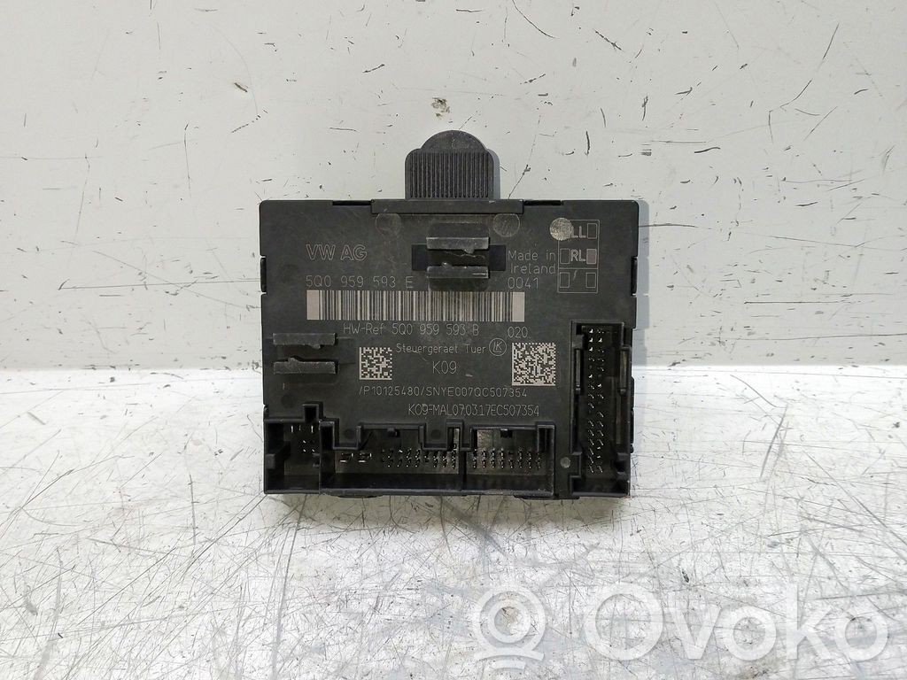 Other control units/modules   5Q0959593E,5Q0959593B,P10125480