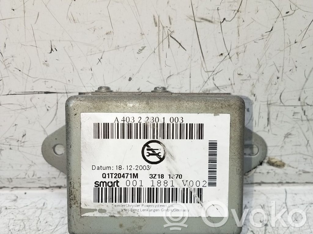 Smart ForTwo I Other control units/modules 