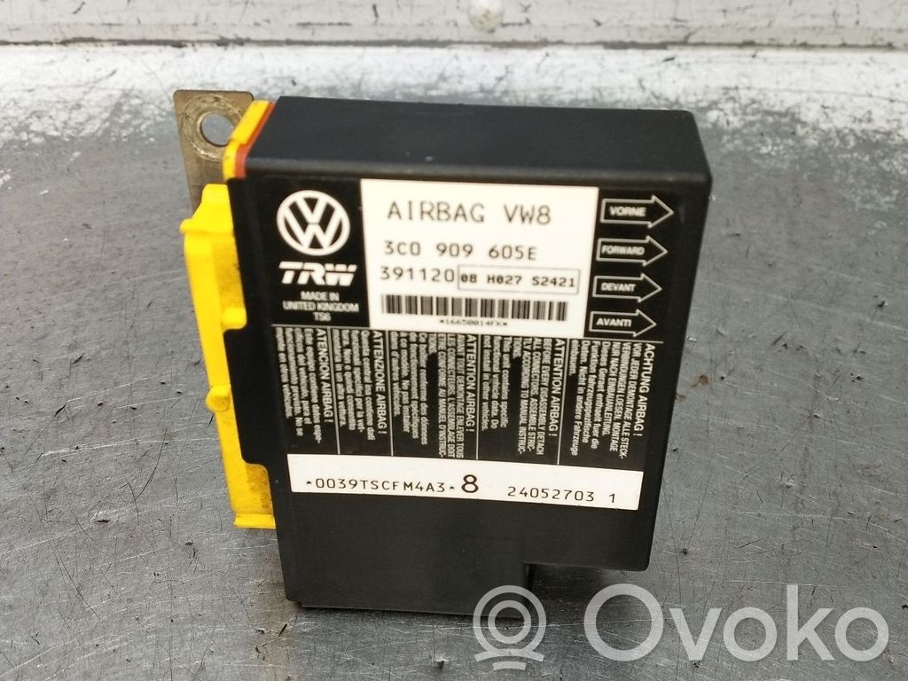 Sterownik / Moduł Airbag   3C0909605E,39112008H027S2421
