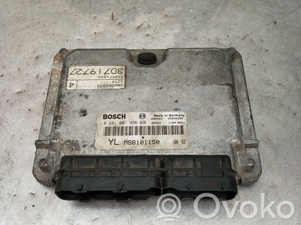 Unidad de control/módulo del motor   0281001956,MSB10115028SA4306