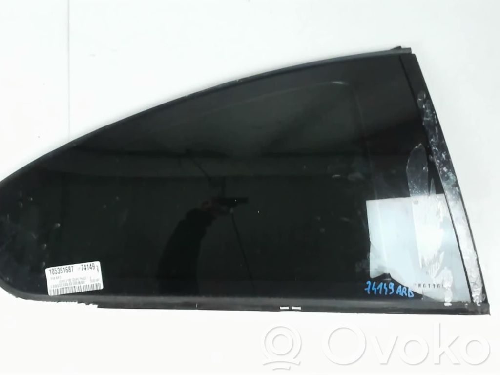 Rear door window glass