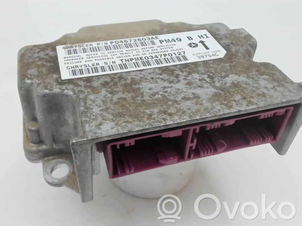 Dodge Caliber Airbag control unit/module 
