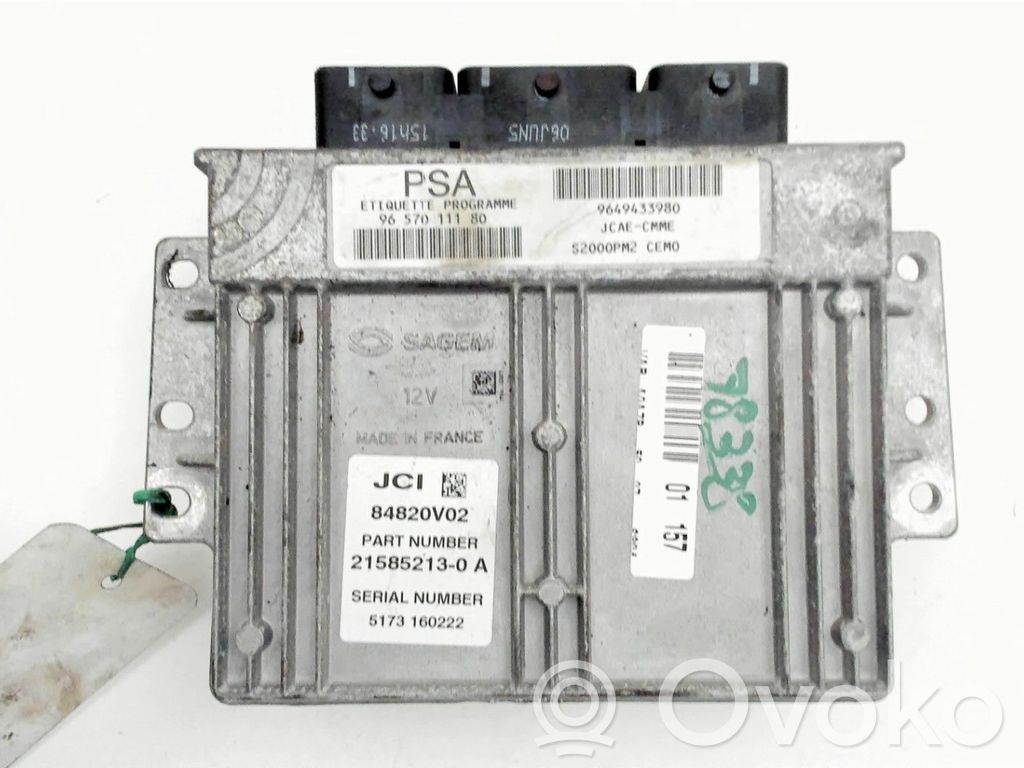 Engine control unit/module   1940JZ,9657011180