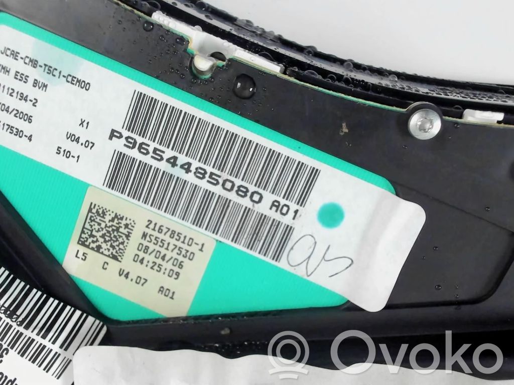Peugeot 307 Tachimetro (quadro strumenti) 