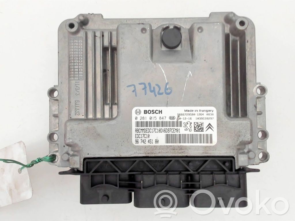 Engine control unit/module   1606382680,9674245180