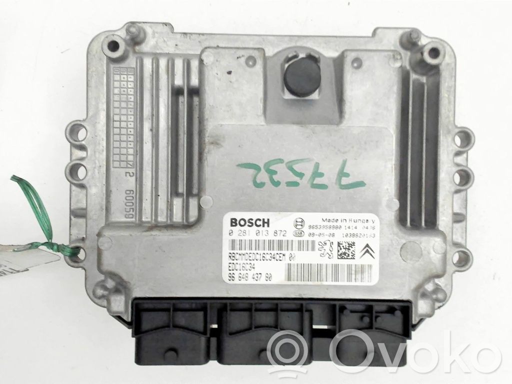 Peugeot 407 Engine control unit/module 
