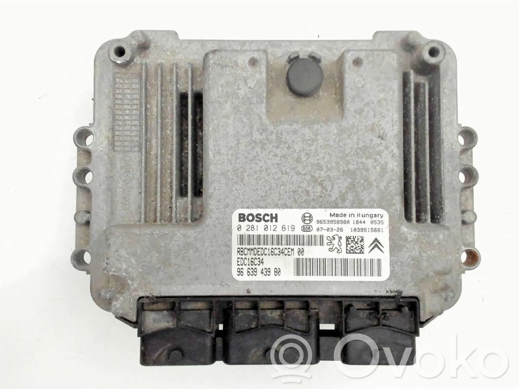 Unidad de control/módulo del motor   1940CC,0281012619