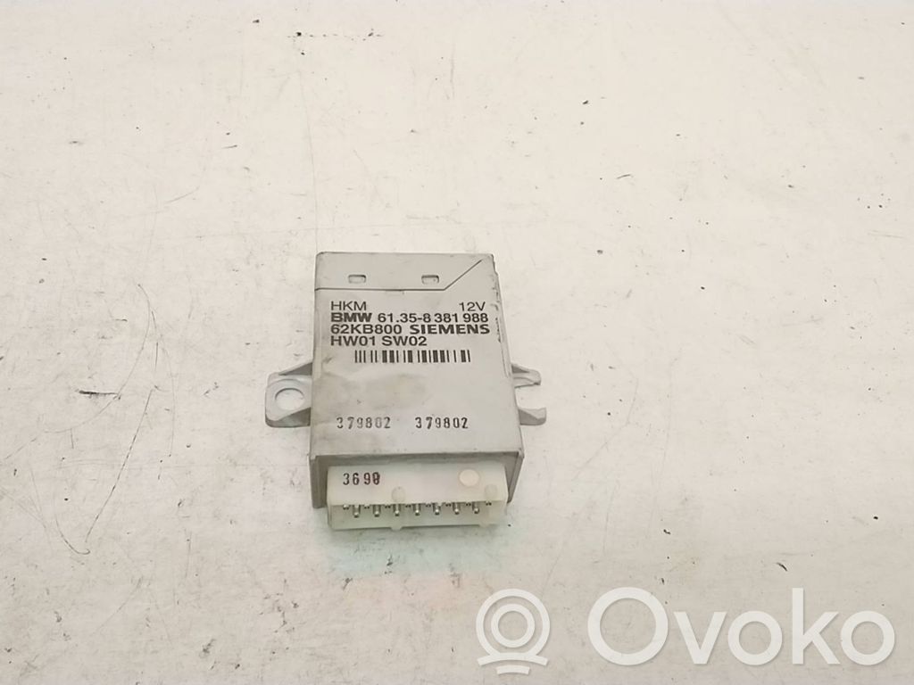 BMW 7 E38 Unité de commande / module de hayon 