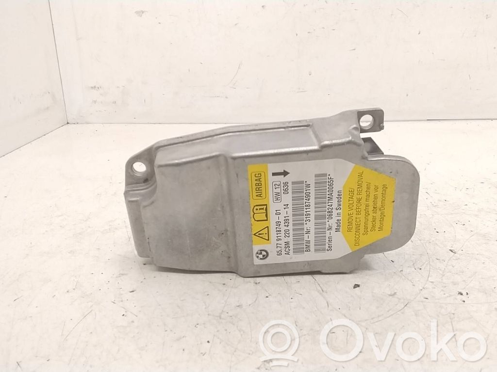 Airbag control unit/module   9118749,31911874901W,2204391
