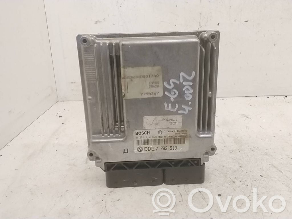 BMW 7 E65 E66 Engine control unit/module 