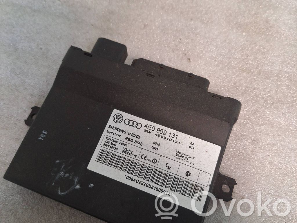 Audi A8 S8 D3 4E Comfort/convenience module 