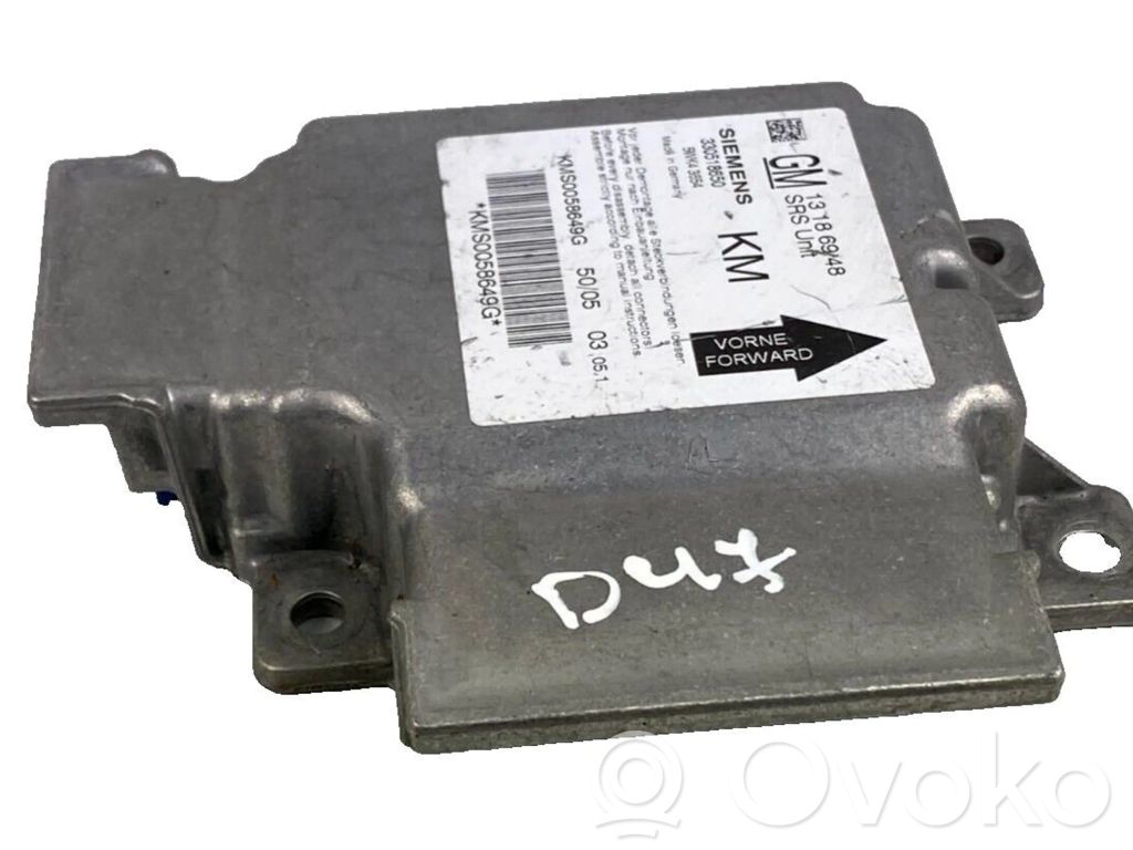 Opel Vectra C Airbag control unit/module 