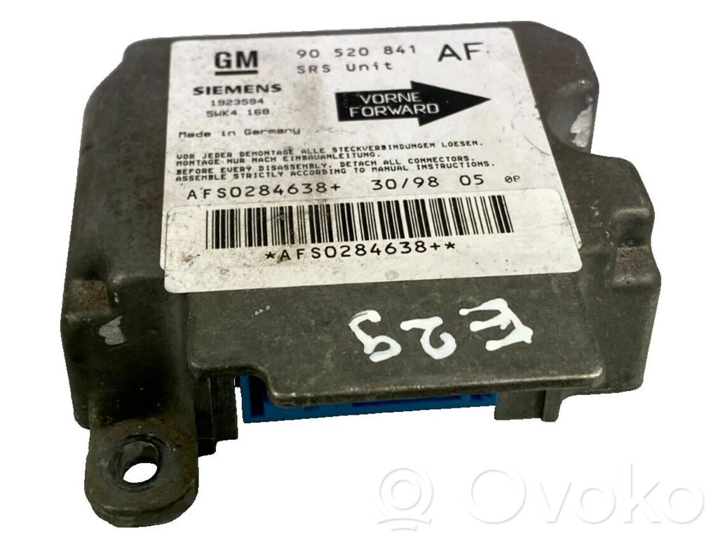 Opel Astra J Airbag control unit/module 