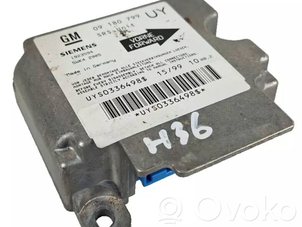 Opel Zafira A Airbag control unit/module 