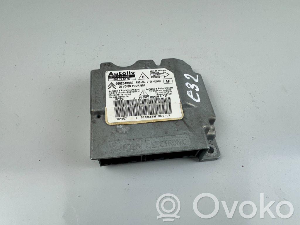 Citroen C4 I Airbag control unit/module 