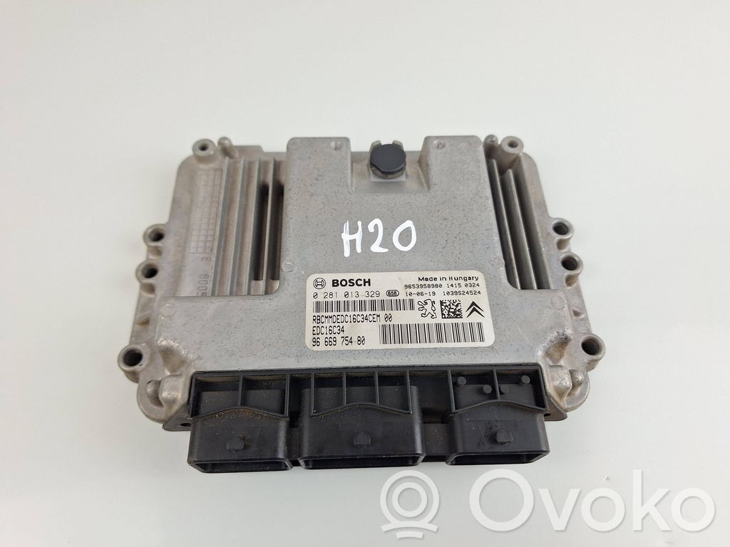 Engine control unit/module   9666975480,0281013329