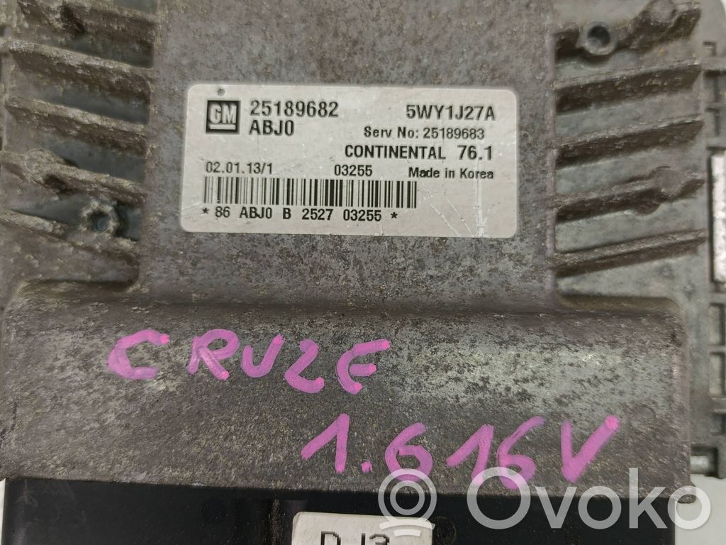 Chevrolet Cruze Unitate/modul de control motor 