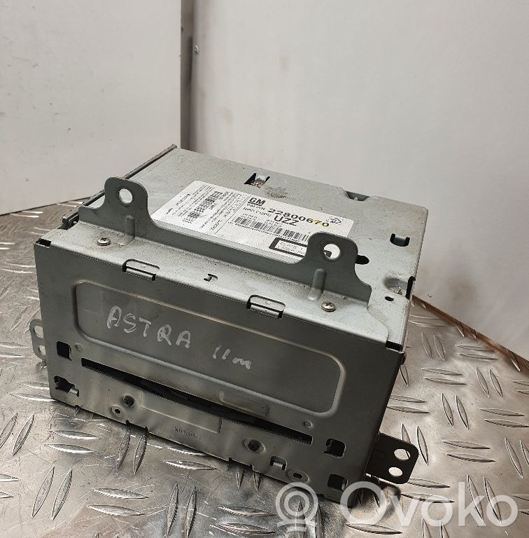 Opel Astra J Radio/CD/DVD/GPS head unit 