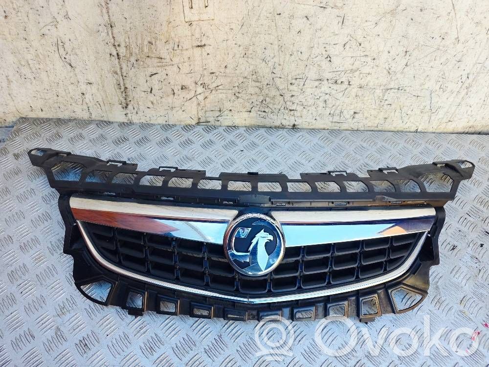 Opel Astra J Rejilla superior del radiador del parachoques delantero 