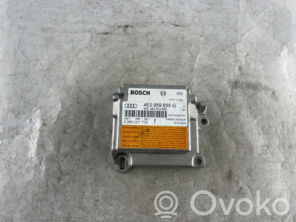 Audi A8 S8 D3 4E Airbag control unit/module 