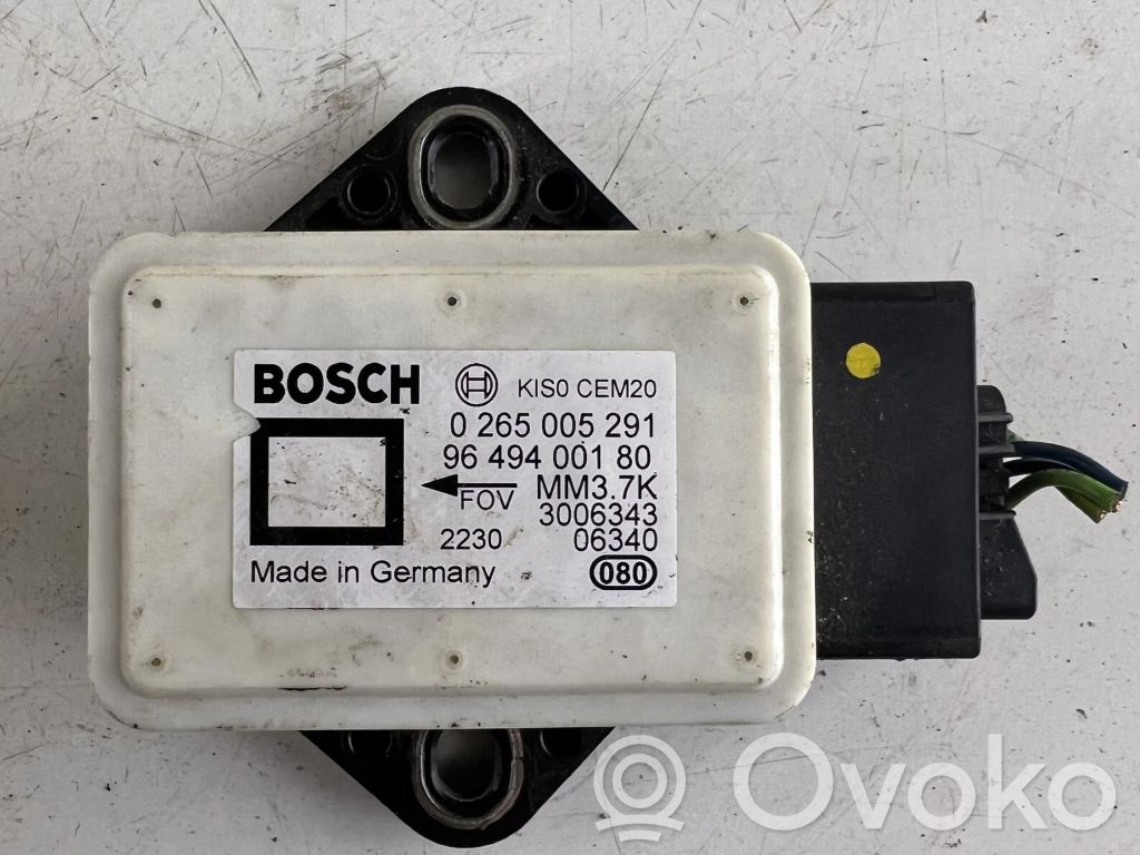 Peugeot 307 CC ESP acceleration yaw rate sensor 