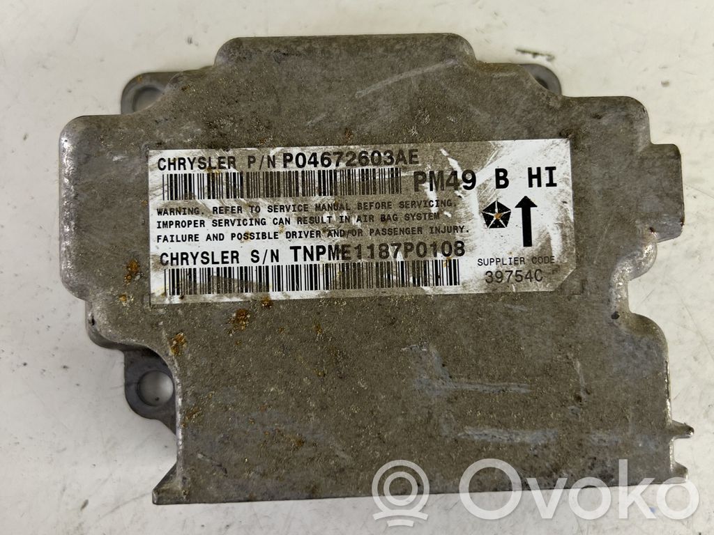 Dodge Caliber Airbag control unit/module 