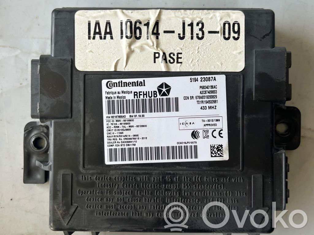 Moduł / Sterownik systemu uruchamiania bezkluczykowego   P68240156AC,68240156AC,P68240156A,519423087A,678A6519200829,A2C87409003,HW82167800AD