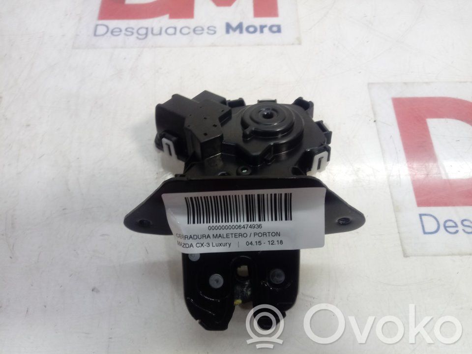 Mazda CX-3 Tailgate lock latch 