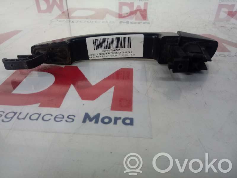 Opel Astra H Rear door exterior handle 