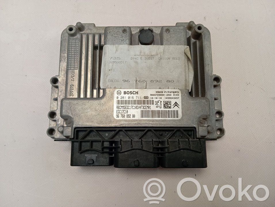 Peugeot 206+ Engine control unit/module 