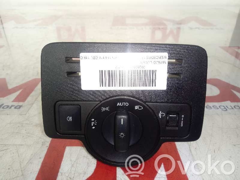 Mercedes-Benz Vito Viano W447 Interruptor de control del panel de luces