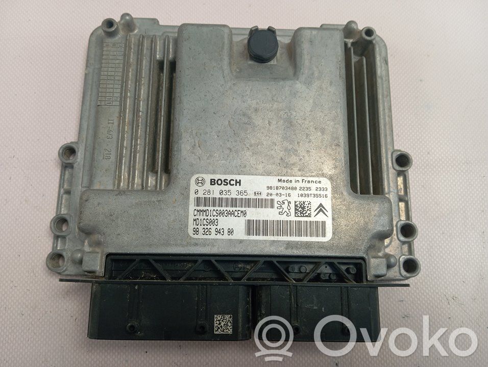 Engine control unit/module   9832694380