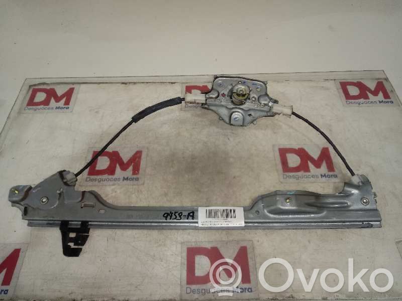 Rear door window regulator with motor