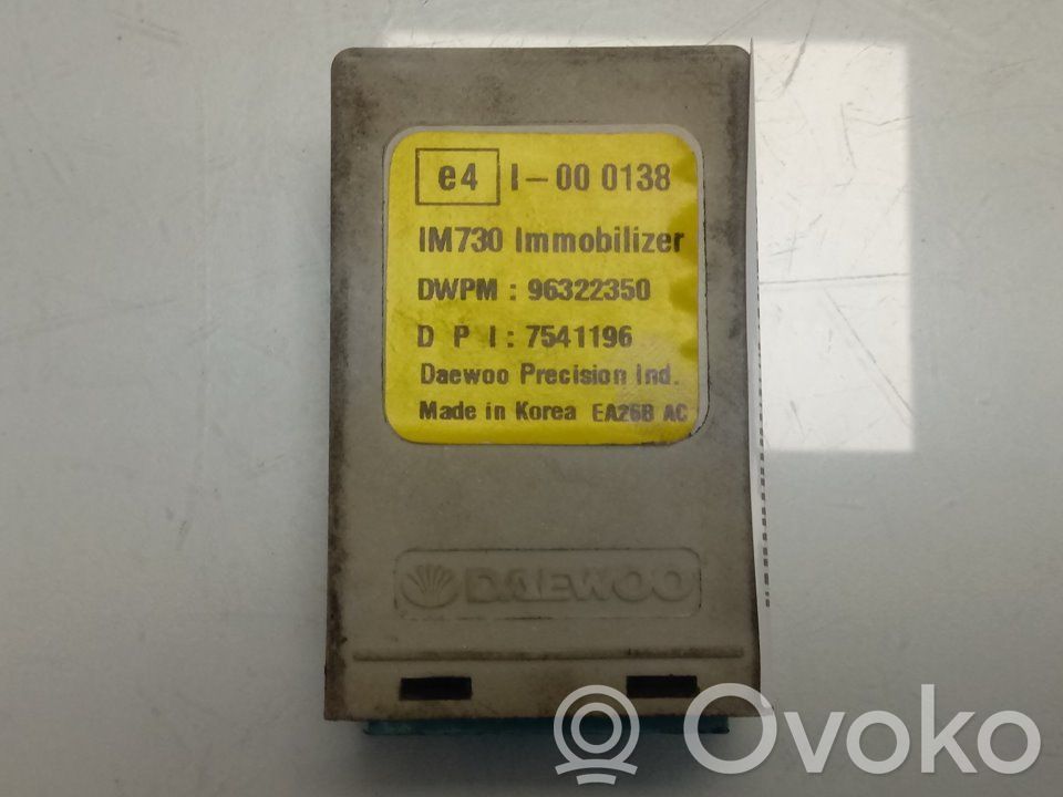 Chevrolet Matiz Immobilizer control unit/module 
