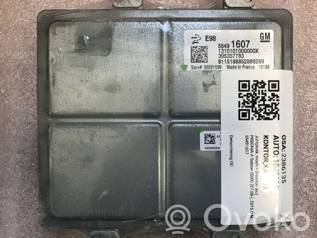 Engine control unit/module   55499359,55499359,55491607,55591599,A2C83055200