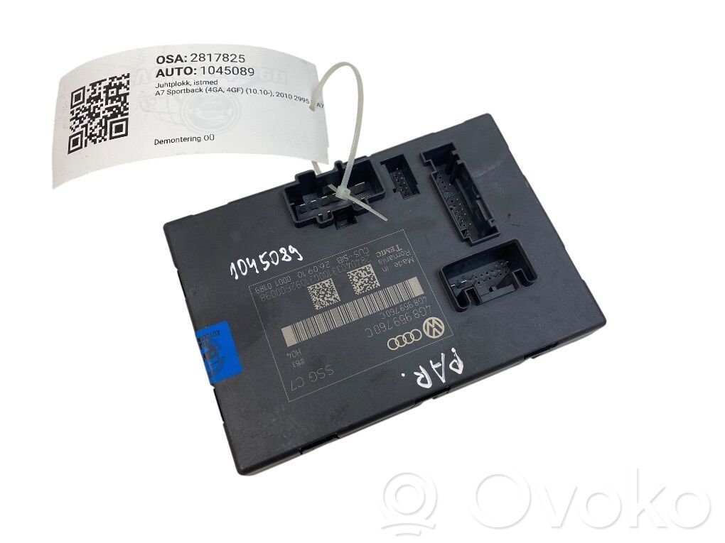Module de commande de siège   4G8959760C,4G8959760C