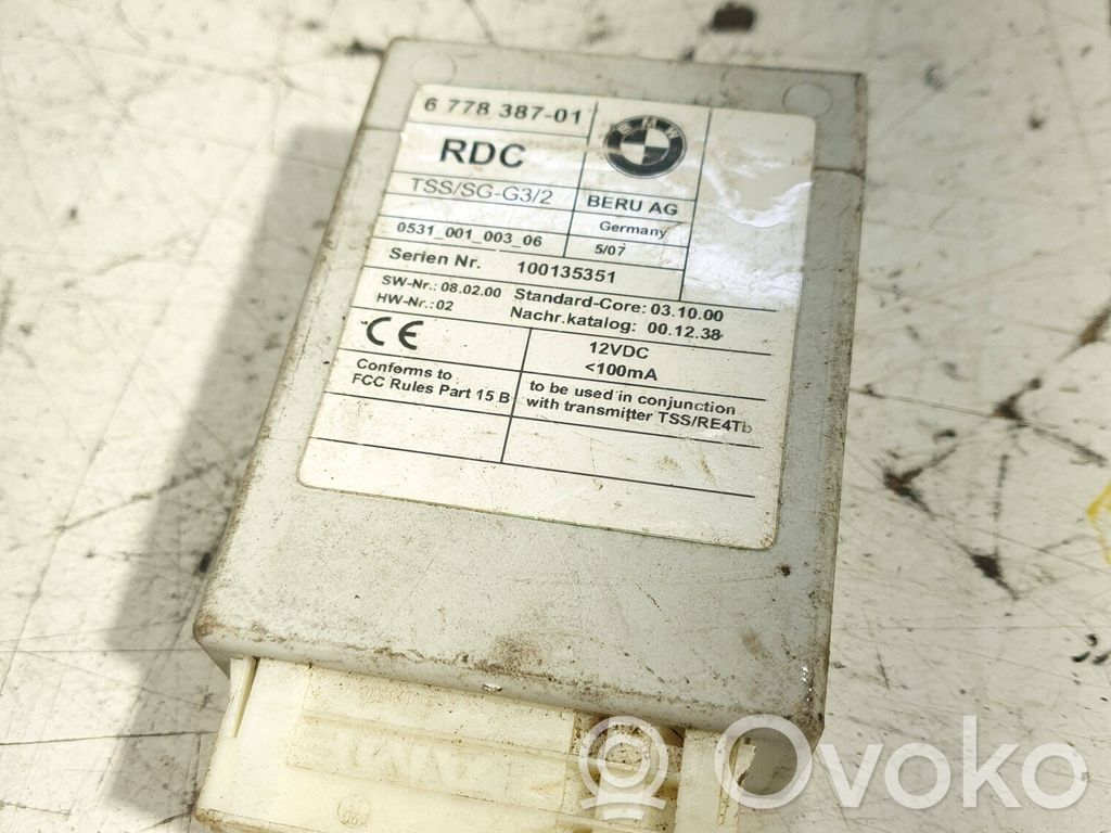 BMW 5 F10 F11 Module de pression des pneus 