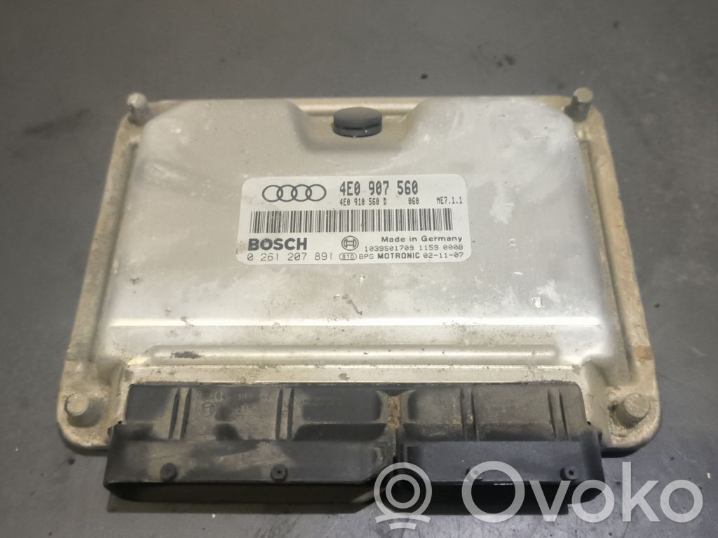 Audi A8 S8 D3 4E Engine control unit/module 
