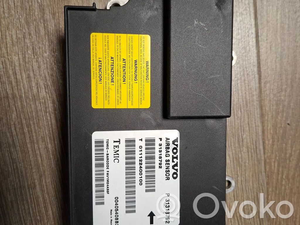 Volvo XC60 Centralina/modulo airbag 