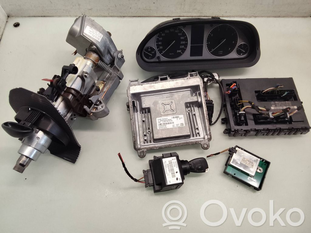 Mercedes-Benz B W245 Komputer / Sterownik ECU i komplet kluczy 