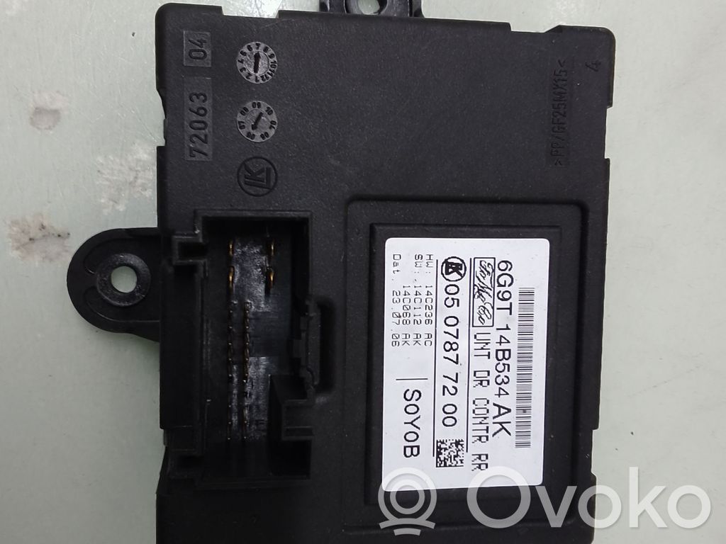 Unité de commande module de porte   6G9T14B534AK