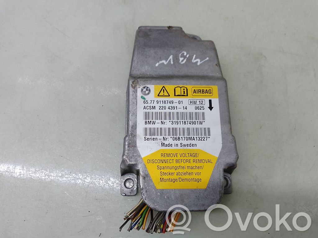 Sterownik / Moduł Airbag   6577911874901