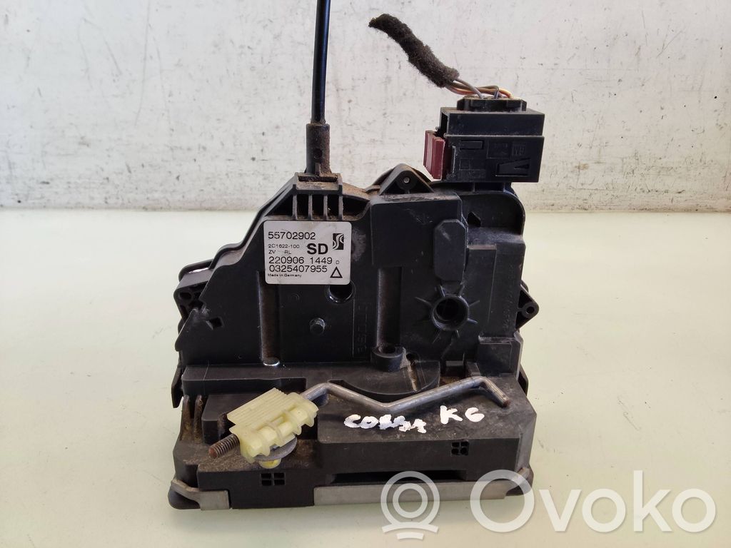 Opel Corsa D Cerradura de puerta trasera 