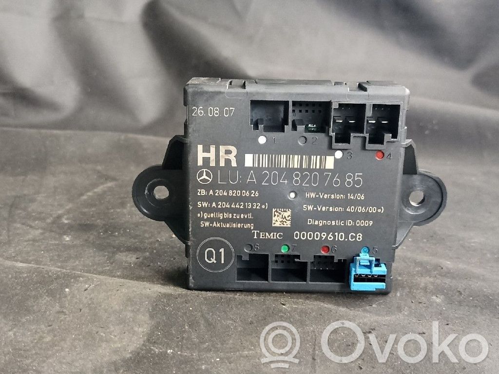 Mercedes-Benz C W204 Door control unit/module 
