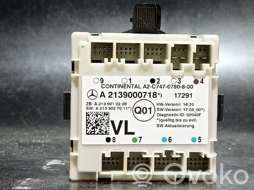Mercedes-Benz E W213 Door control unit/module 