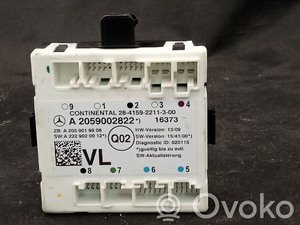 Mercedes-Benz C W205 Door control unit/module 