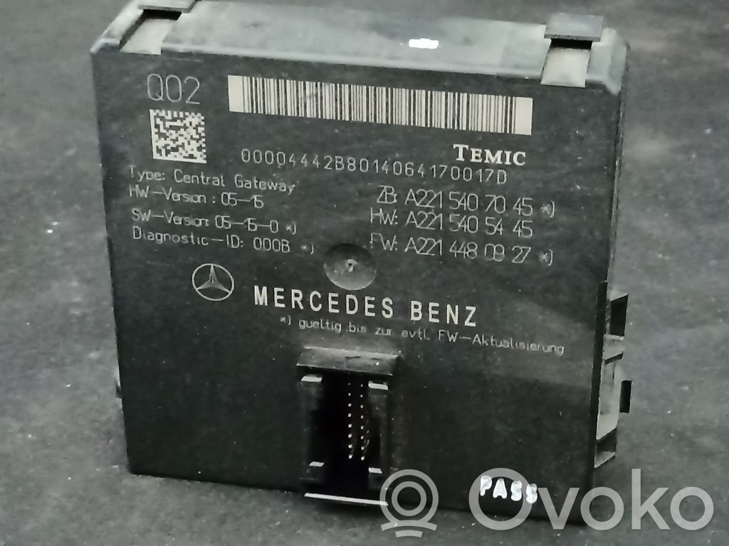Mercedes-Benz S W221 Autres unités de commande / modules 