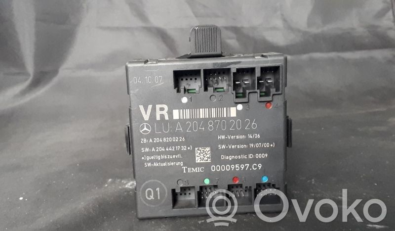 Mercedes-Benz C W204 Door control unit/module 