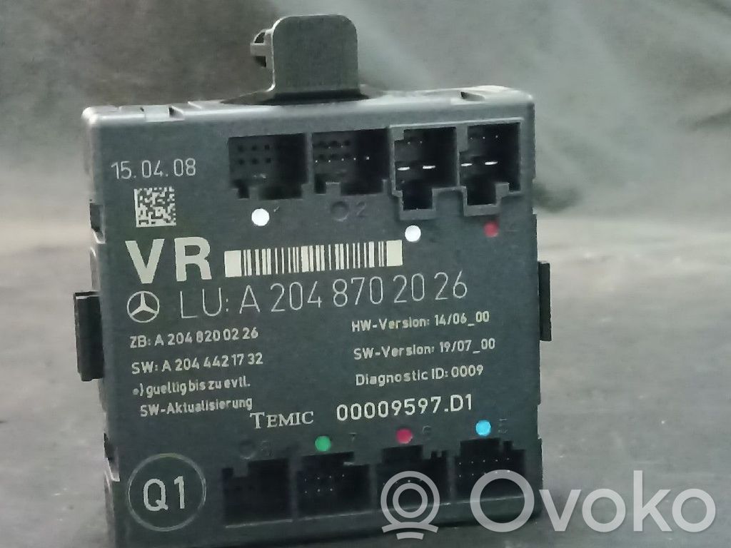 Door control unit/module   2048702026,FRENTEDIREITO